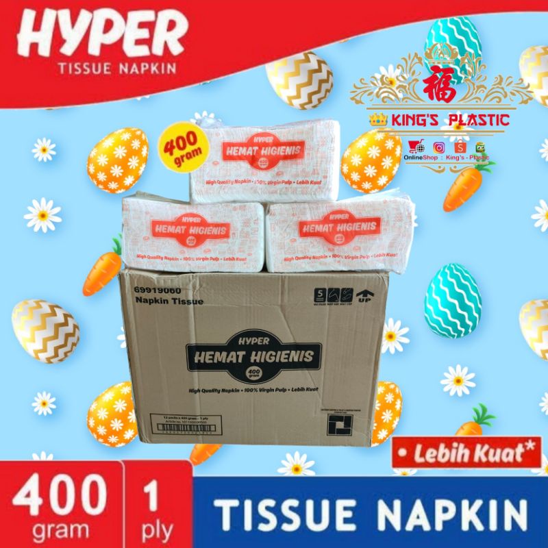 Karton - Tissue Hyper Napkin 400 Gr 1 Ply