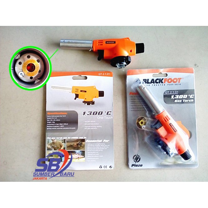 GAS TORCH BLACKFOOT - LAS PEMANTIK API - GAS TORCH BLACKFOOT GT2101 KUALITAS TERBAIK SBJ