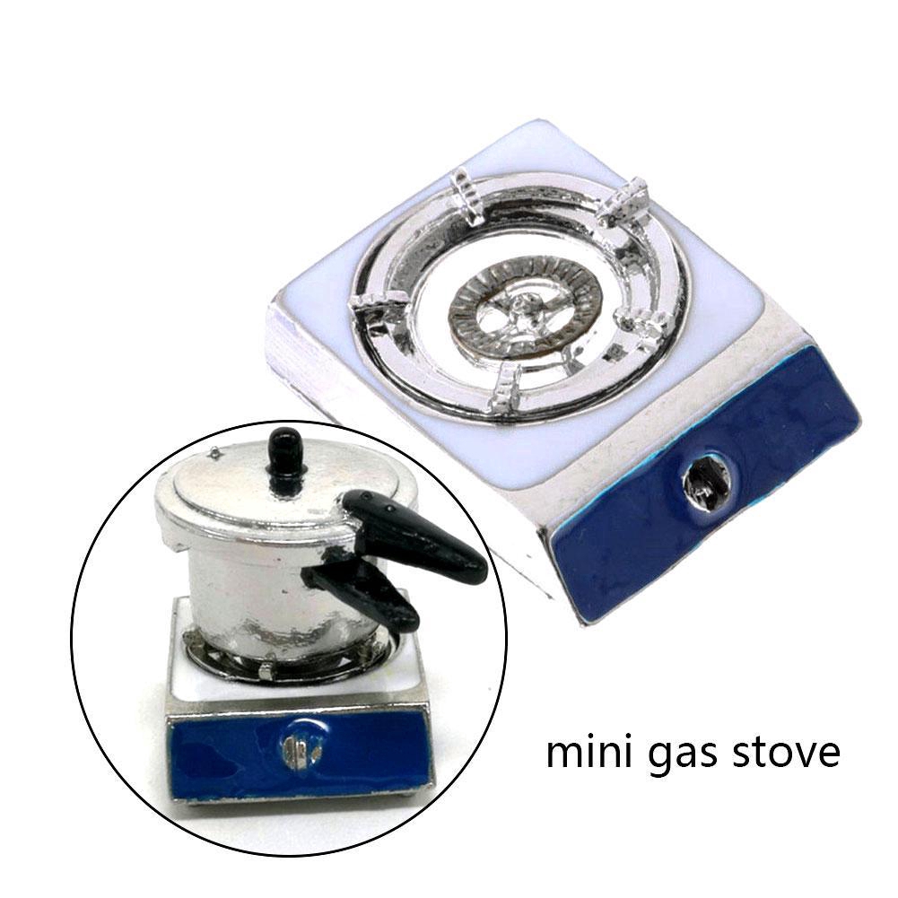 Dollhouse Miniature Silver Gas Stove Kitchen Cooking Tool Accessories 1//12th