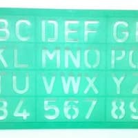 

Penggaris HURUF&ANGKA/Lettering stencils LINEX 30 mm reff 5862