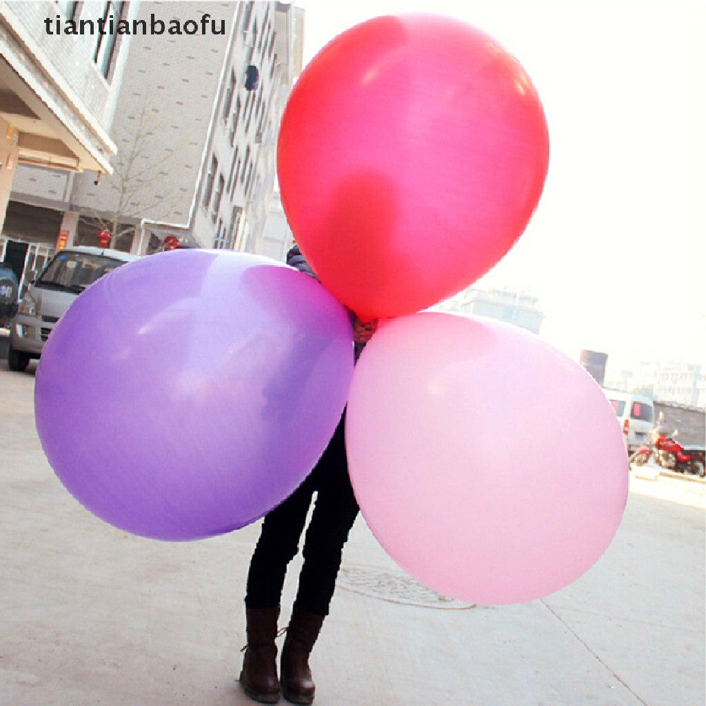 [tiantianbaofu] Colorful 36&quot; Inch Giant Big Ballon Latex Birthday Wedding Party Helium Decoration Boutique