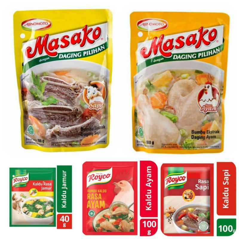 

Bumbu Kaldu Penyedap Rasa Royko | Masako Kemasan 100g