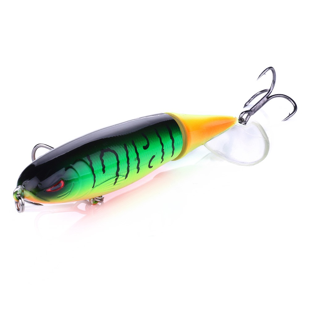 HENGJIA 1Pcs Pencil Umpan Pancing 10cm/13.5g Memutar Ekor Lunak Fishing Lure Minnow Bait Topwater
