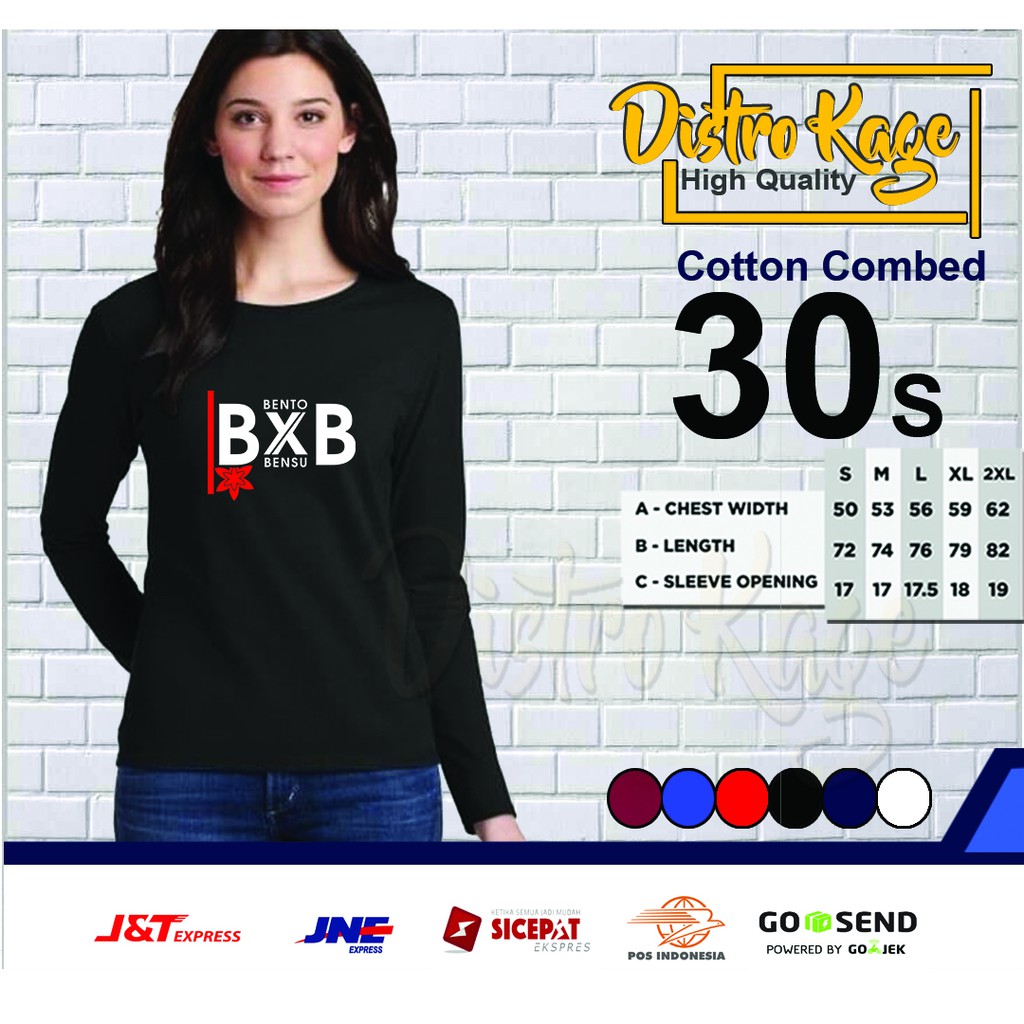 Kaos BXB SAKURA Betrand Peto X Bensu RUben Onsu  Lengan Panjang Cewek Dewasa dan Remaja
