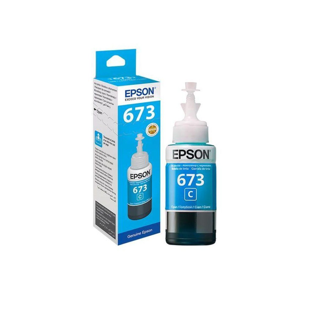 TINTA EPSON 673 BLACK, CYAN, MAGENTA, YELLOW, LIGHT CYAN, LIGHT MAGENTA RESMI ORIGINAL INK ORI