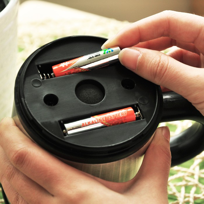 Automatic Self Stirring Mug Steering Coffee Cup Gelas Aduk Otomatis simple ringkas muda