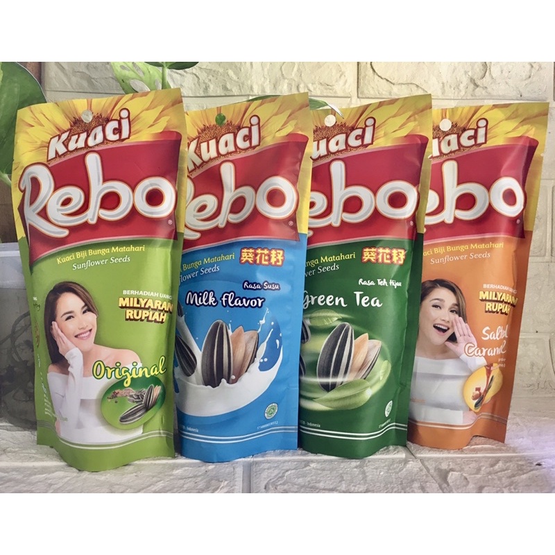 

Kuaci Rebo Sunflower Seeds 150gr/Kwaci Biji Bunga Matahari Enak Murah