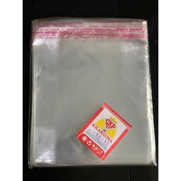 PLASTIK ROTI OPP 16X16 ( SEAL / LEM ) / KEMASAN , SOUVENIR , AKSESORIS BUNGKUS KERUPUK UDANG DLL