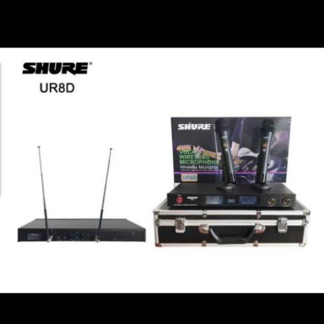 MIC WIRELESS SHURE UR 8D + HARDCASE ( HANDHELD )