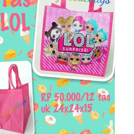 

➶ Souvenir ultah anak tas goodie bag LOL ✤