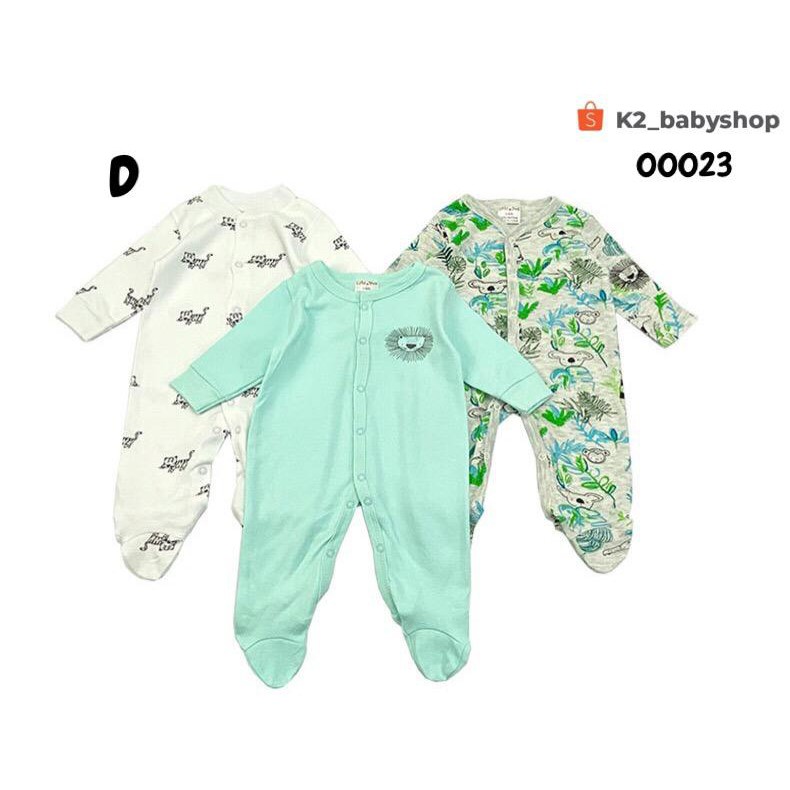 BABY K2 - BABY SLEEPSUIT MOTIF LION MEREK LITTLEDUCK 1 PACK ISI 3PCS KODE 00023