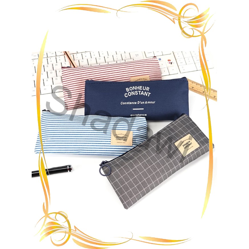 

S2 TEMPAT PENSIL BONHEUR CONSTANT / KOTAK PENSIL / ALAT TULIS / ANAK SEKOLAH / UNIK / MURAH