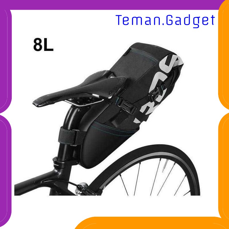 TG-IB062 ROSWHEEL TAS SADEL SEPEDA BICYCLE WATERPROOF BAG 8L - 131414-A