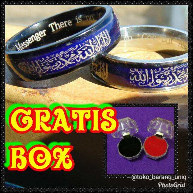 Cincin syahadat /tauhid/islami berubah warna