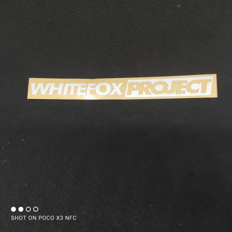 stiker whitefox project cutting stiker - stiker reflektif (A19)