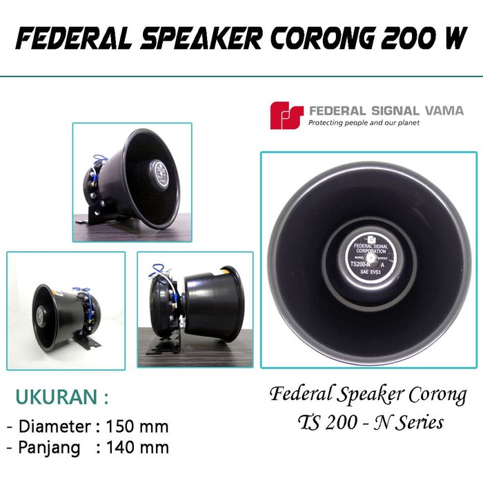 Speaker Sirine Corong FS Chrome 200W