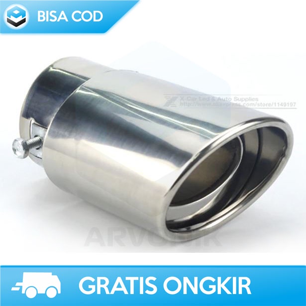 MUFFLER CUTTER COVER UJUNG KNALPOT MOBIL RACING OTOHEROES DIY ORIGINAL