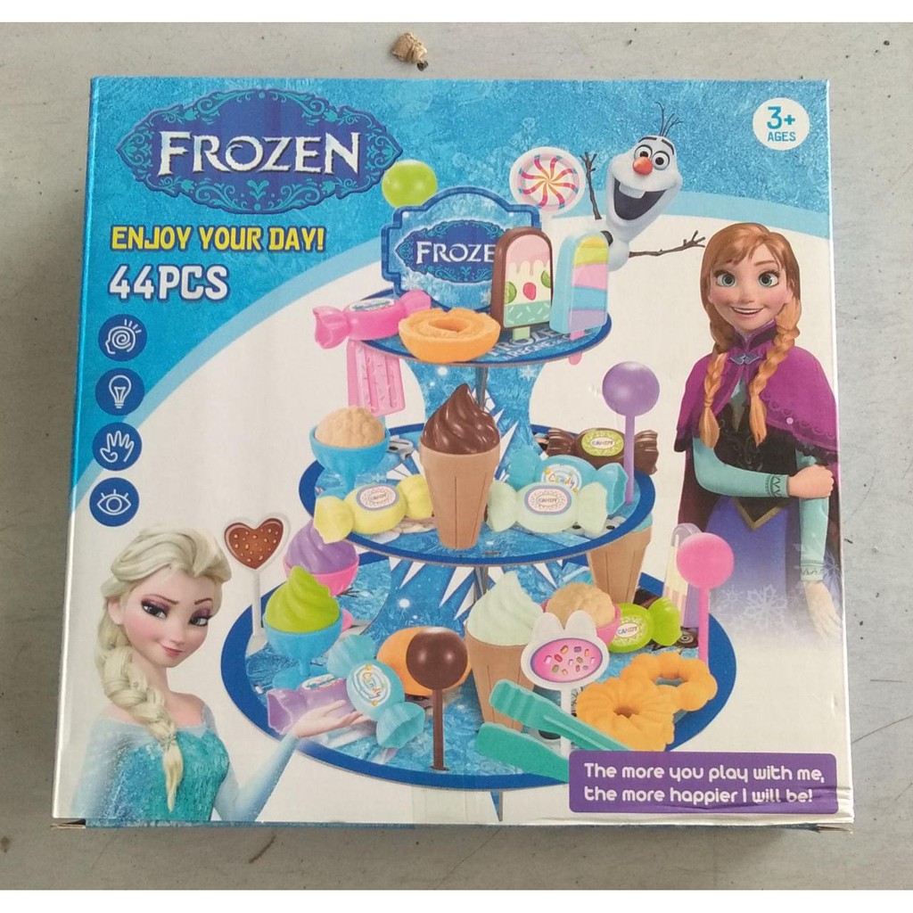 Mainan Anak Ice Cream Cart Es Krim Frozen
