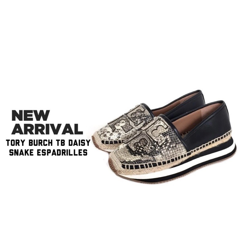 Tory Burch TB Daisy Snake Espadrilles