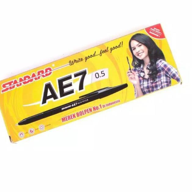 

Serbuuuu.>!568QF 1Pak / 12 pcs / Pulpen Standard AE7 0.5mm / Hitam