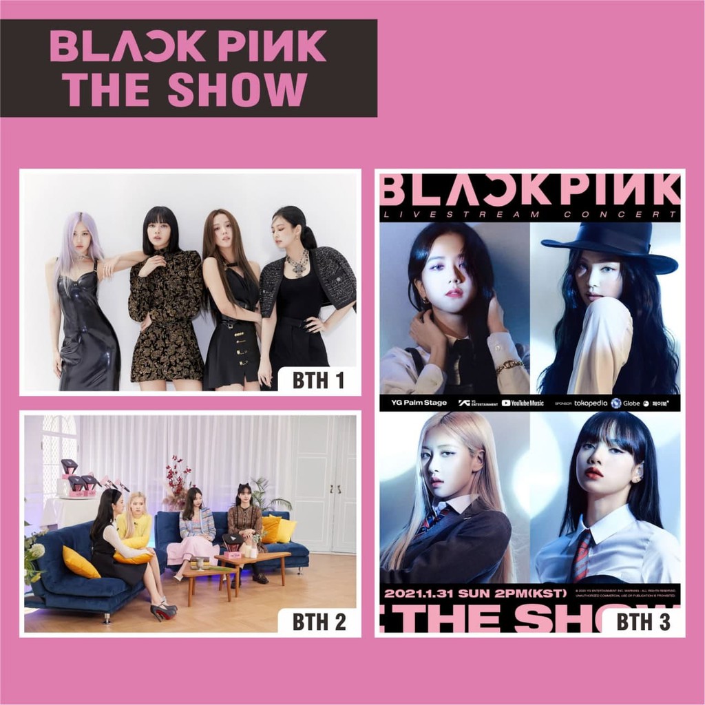 POSTER KPOP BLACKPINK THE SHOW LISA ROSE JISOO JENNIE