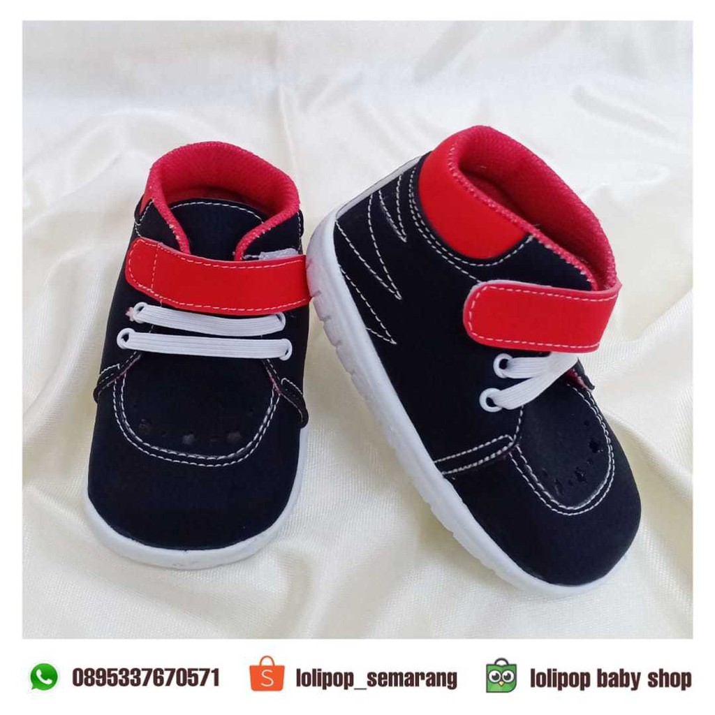 Sepatu Baby Cowo Pipi Mimi Perekat Tali ada Bunyi 22/25