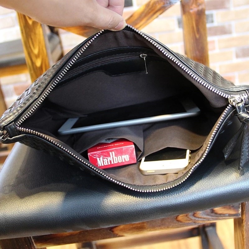 Tas Tangan Pria Clutch Pria Clutch Wanita Kulit Pria Tas tangan Cowok Kulit Botega Anyam Handbag Import