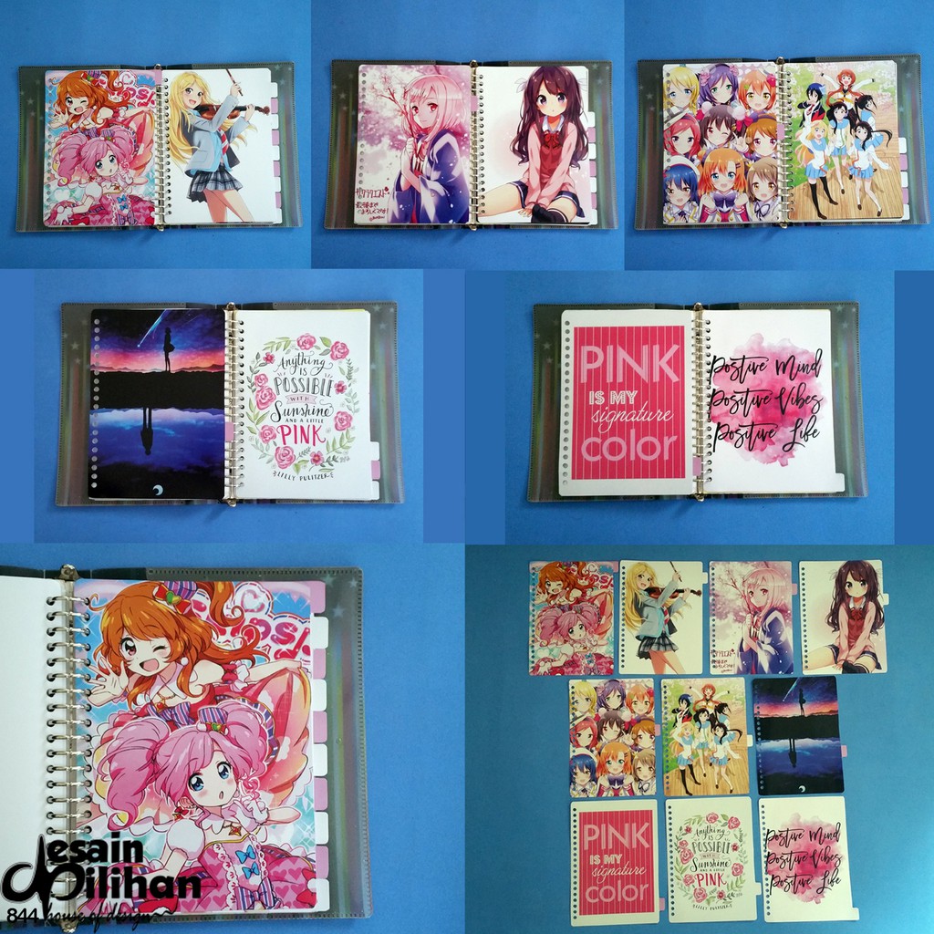 

Pembatas Binder Anime Girls Quote Mix 2 Ring, 6 Ring, 20 Ring, 26 Ring 1 Set 10 Lembar Glossy Murah