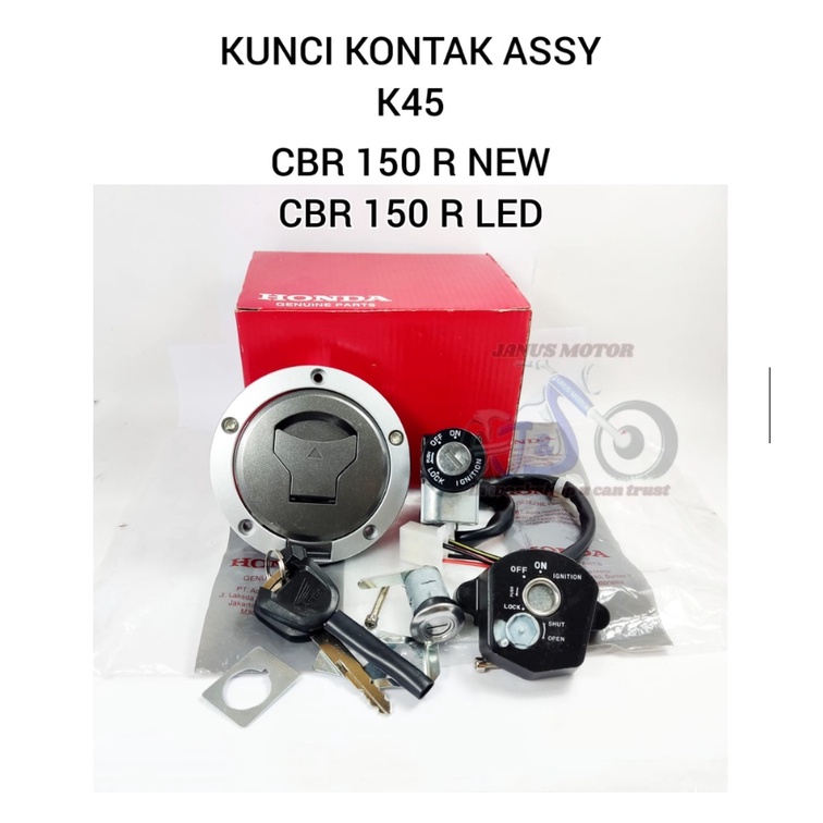 Kunci Kontak set CBR150R K45 N40 KUALITAS ORIGINAL kontak plus jok tutup tangki komplit CBR150 R CBR