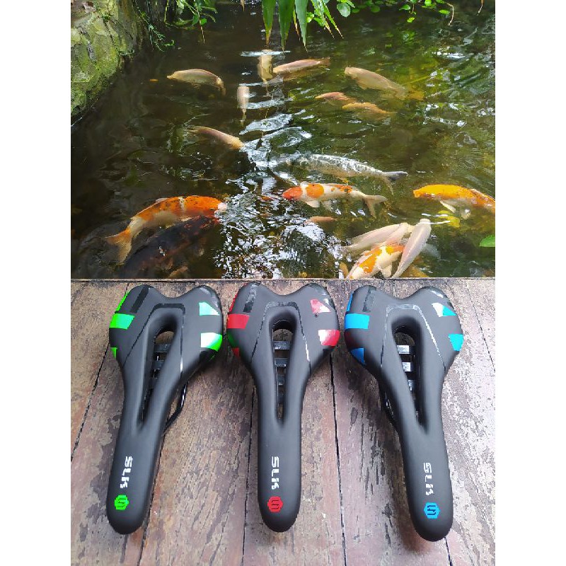 SADEL MTB LUBANG BAHAN GEL SLK