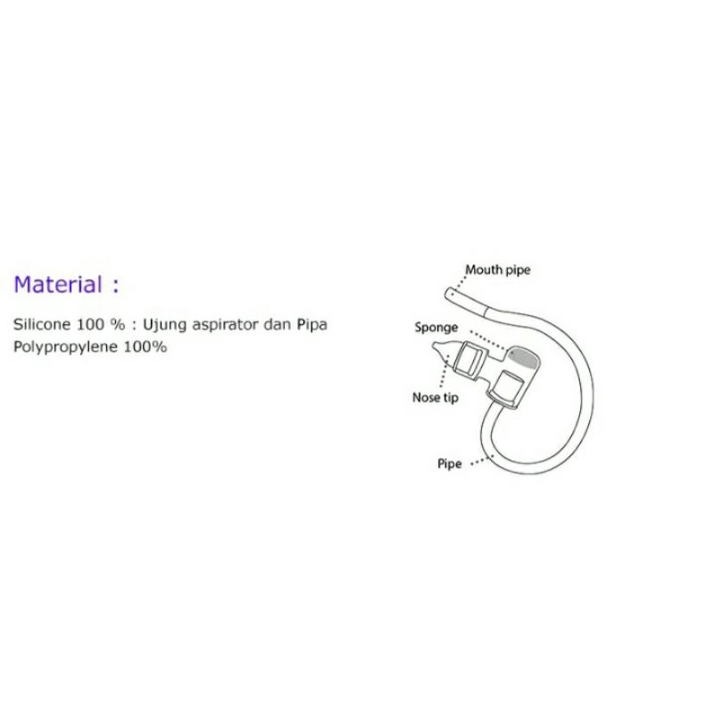 Babysafe Nasal Aspirator With Pipe NAS02 /Alat sedot Ingus