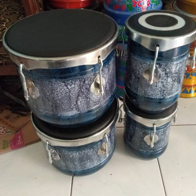 Ketipung kendang dangdut motif marmer tanpa stand
