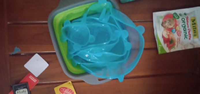 Alat Dapur Penutup Silikon Penutup Makanan 6in1 Untuk Mangkok, Panci & Gelas Food Cover 206-19