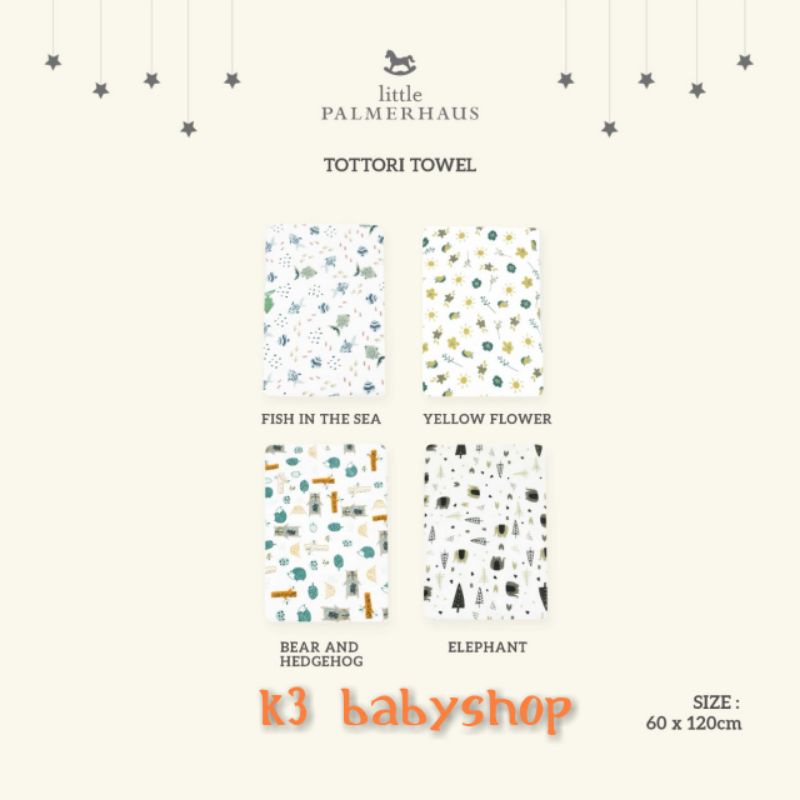 Handuk Jepang Tottori Little Palmethaus handuk bayi anak lembut totori baby towel travel disney