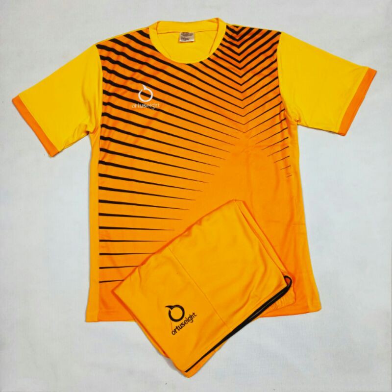 New Stelan Futsal Jersey Sepakbola kuning Hitam Shopee 