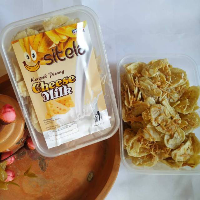 

Sitela - keripik pisang (cheese milk) 250 gr