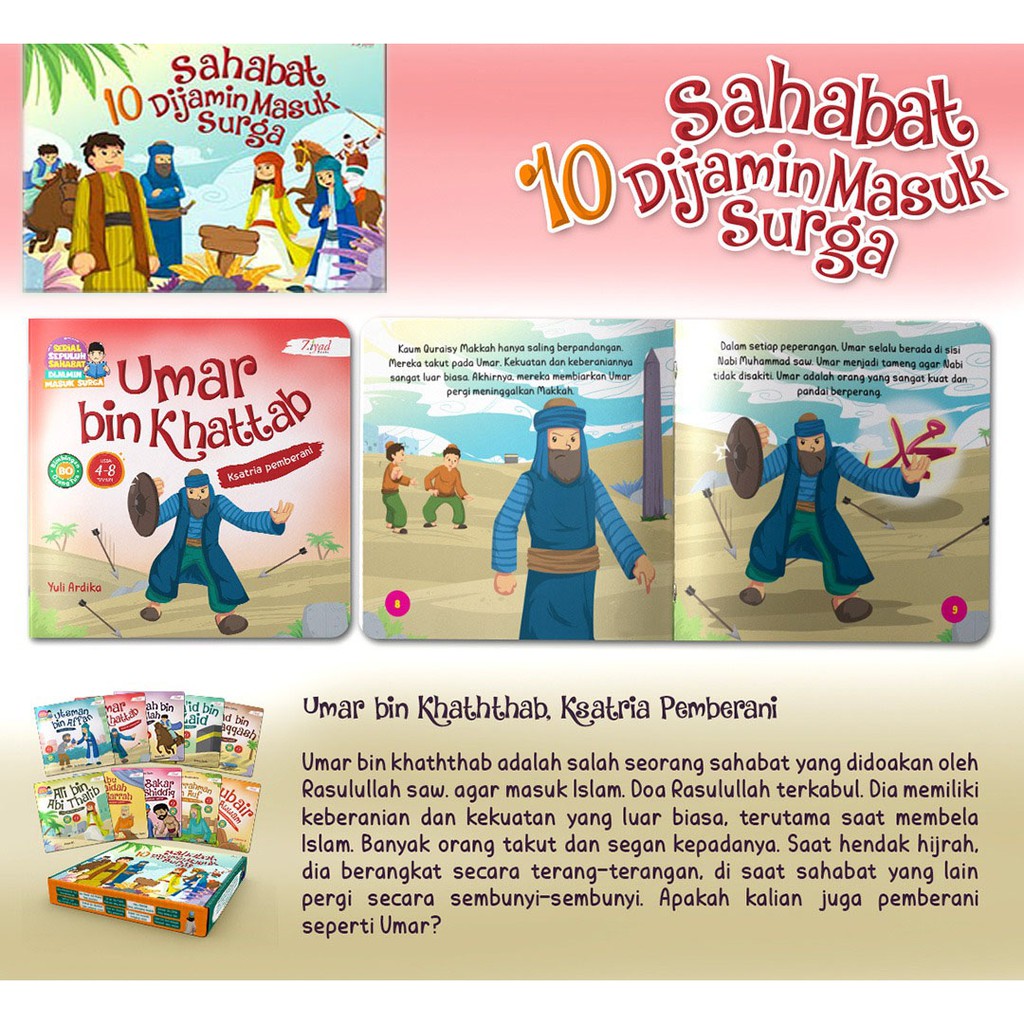 Kisah 10 Sahabat yang Dijamin Masuk Surga (READY STOK)