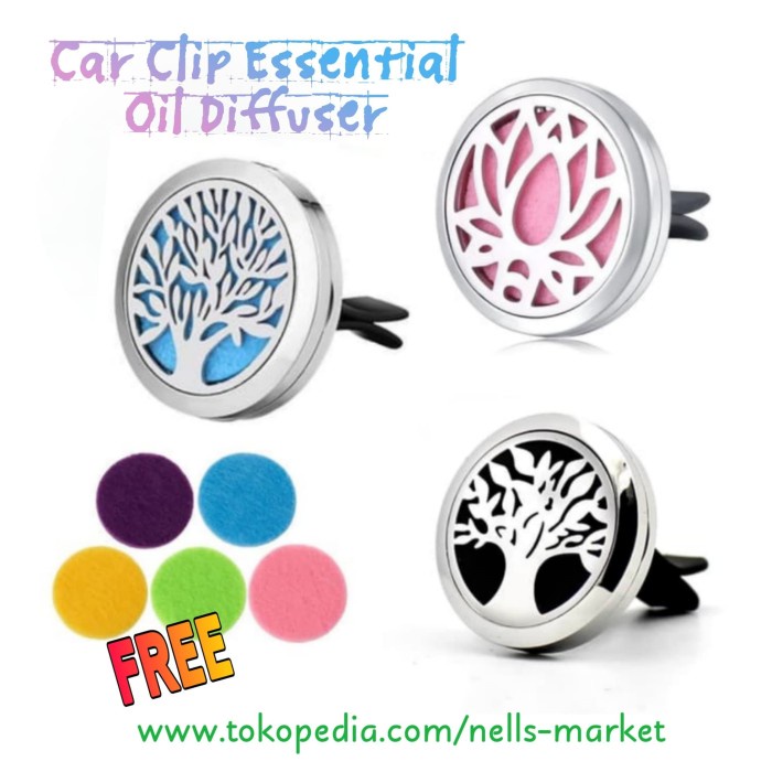 Car Clip Essential Oil Diffuser / Diffuser Klip Mobil
