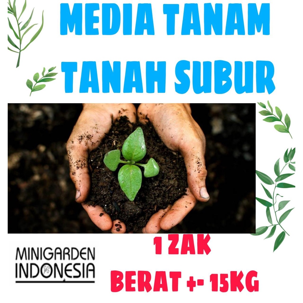 ZAK 15KG TANAH SUBUR MEDIA TANAM SIAP PAKAI tanah gembur karung 25kg