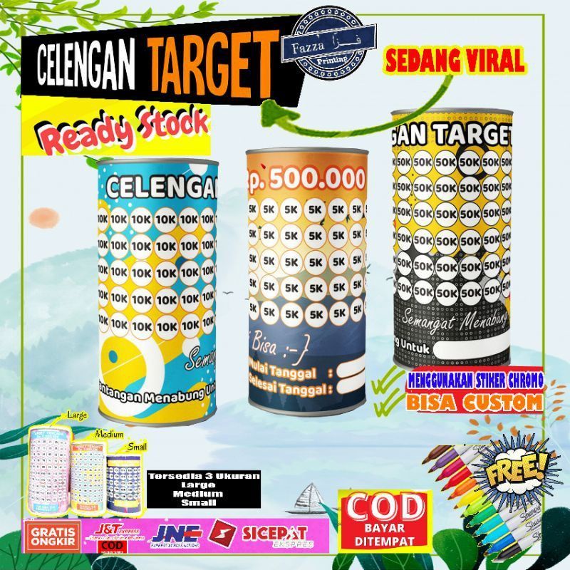 UKURAN L ( JUMBO ) CELENGAN TARGET MURAH /CELENGAN VIRAL/CELENGAN TIKTOK/TABUNGAN BUKA TUTUP/CELENGAN PERMANENT SOUVERNIR CELENGAN