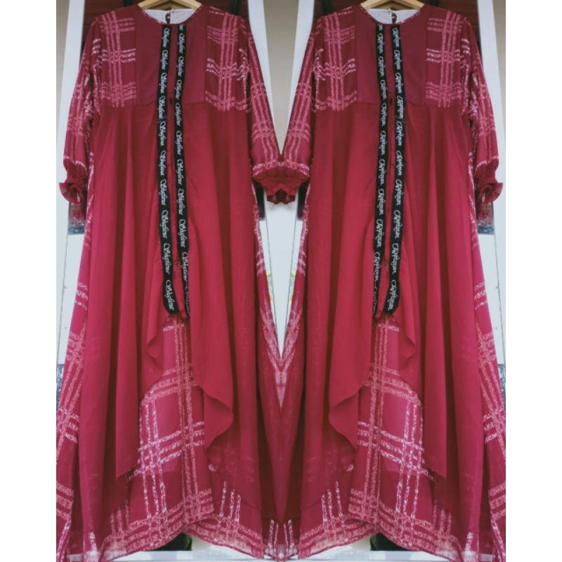 GAMIS ROMPI BORDIR MERAH
