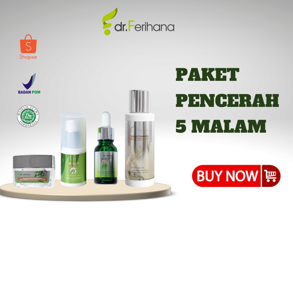 Paket Pencerah 5 Malam Skin Complexion Brightening with Olive(4 pcs)