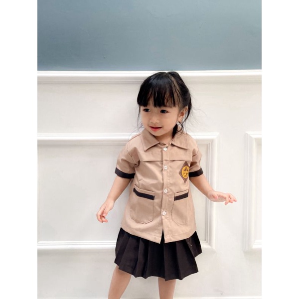 SAOIRSE'S Seragam Pramuka - Setelan Pramuka Anak Balita Toddler Perempuan Laki Laki  Cosplay 1-7Th