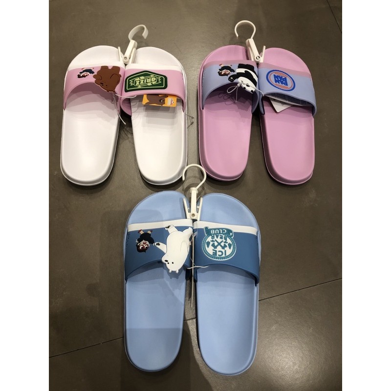 sendal slop cewek miniso we bare bears