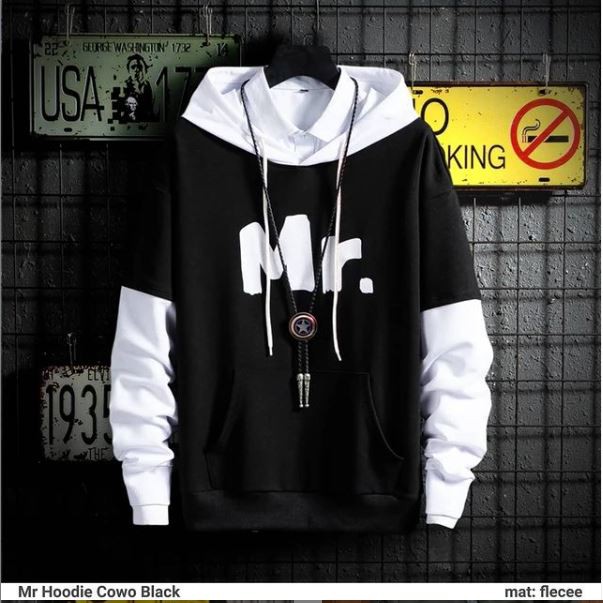Jaket MR Oblong Hitam Murahjaket pria murah meriah jaket cowok jaket