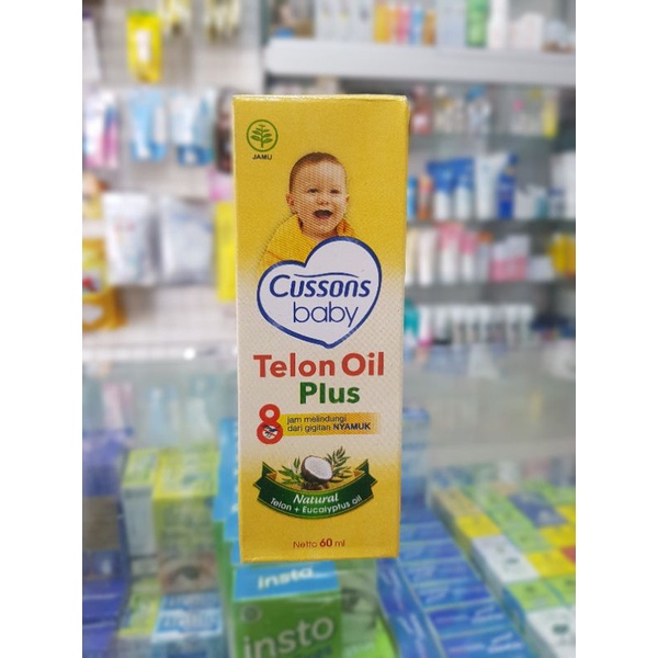 Minyak Telon Oil Plus Cussons Baby 60Ml Kuning/Mencegah Gigitan Nyamuk/Menghangatkan Tubuh