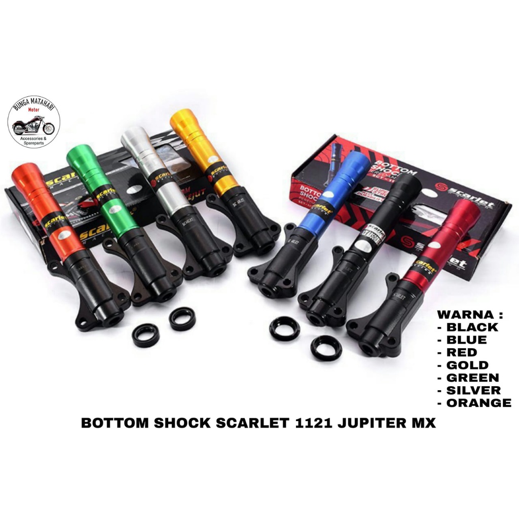 Bottom Shock Depan 1121 Bebek & Matic Jupiter Mx " Original Scarlet "