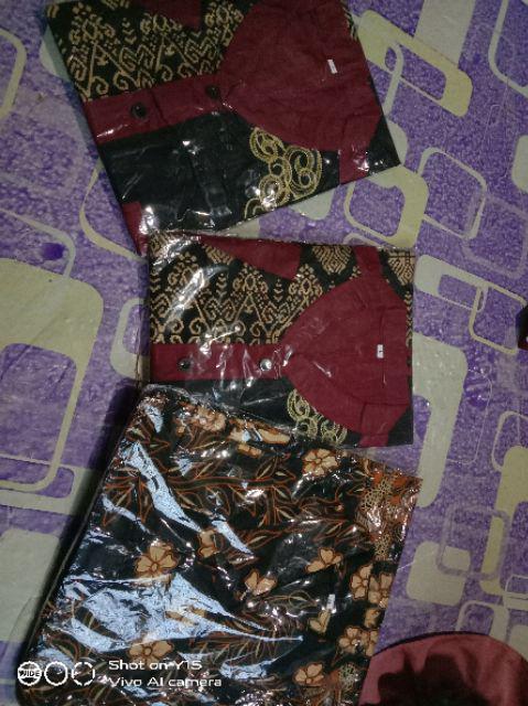 New Arrival Distro Batik Sogan Hrb026 Kenongo Kemeja Batik Pekalongan M L Xl