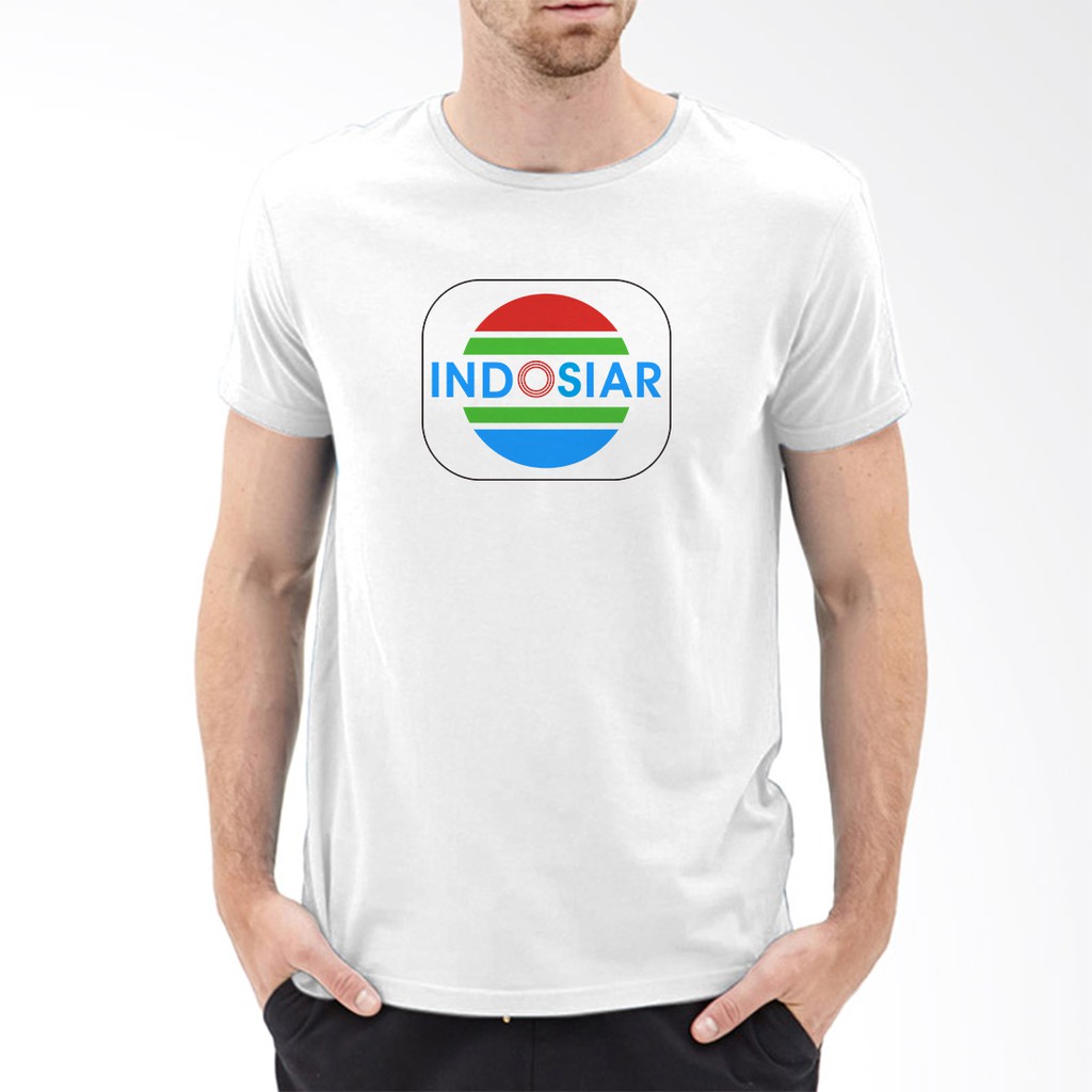 Kaos Indosiar Cotton Combed O neck Unisex Lengan Pendek