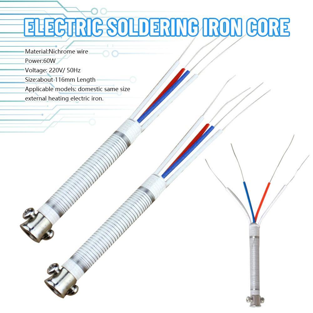 Populer 2pcs Solder Iron Core Tahan Lama Panas Eksternal Metalworking Aksesori Alat Las